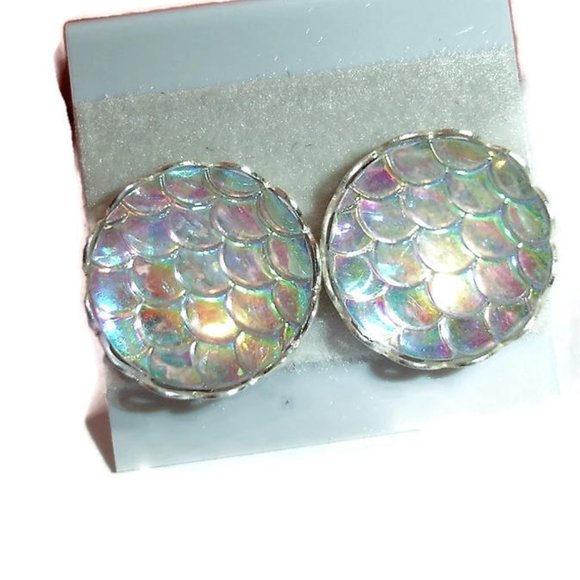 Blessed Moon Artifacts Jewelry - Mermaid Scale earrings Mermaid Scale Mermaid Scale